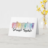 より強いグリーティングカード カード (黄色い花)