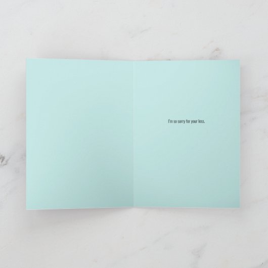 より強いティール(緑がかった色)とブルーカード カード (内部)