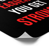 より強くならないよジム引用文 ポスター (角)