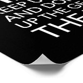 より強くプッシュ – 成功やる気を起こさせる ポスター (角)