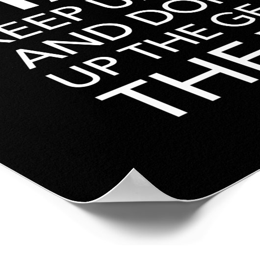 より強くプッシュ – 成功やる気を起こさせる ポスター (角)