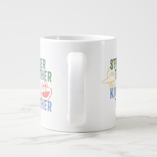 より強く一緒に親密になる ジャンボコーヒーマグカップ (裏面)