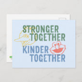 より強く一緒に親密になる ポストカード (正面/裏面)