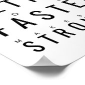 より強く強く |やる気を起こさせる引用文 ポスター (角)