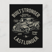 より強く長く続く |米国で最もタフなトラック ポストカード (正面)