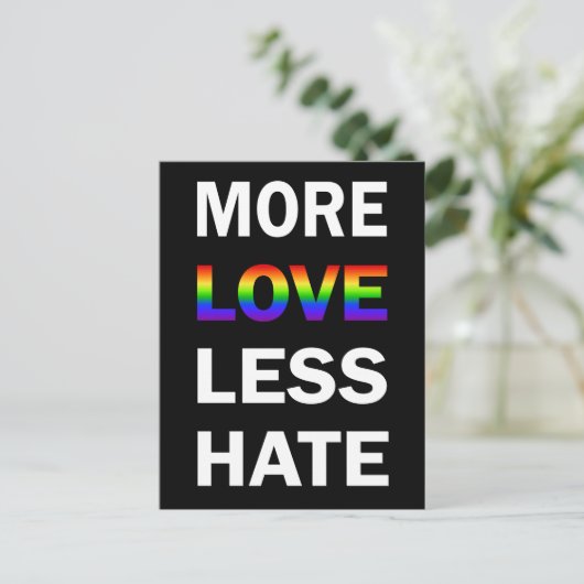 より愛の少ないヘイトはがき ポストカード (スタンド正面)