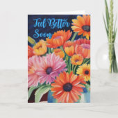 より感じ良いすぐ開花が水の色を上げる カード (正面)