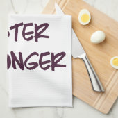 より懸命により強いトレーニングの体育館をより速くよくして下さい キッチンタオル (四つ折り)