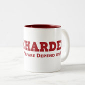 より懸命に働く ツートーンマグカップ (正面右)