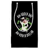 より新しい日ドルの牛パン暗いBG スモールペーパーバッグ (正面)