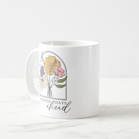 より明るい日の先行 コーヒーマグカップ (正面左)