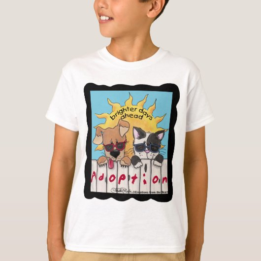 より明るい日の先行 Tシャツ (正面)