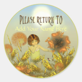 より明るい日の蔵書票 ラウンドシール