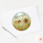 より明るい日の蔵書票 ラウンドシール (封筒)