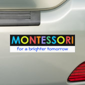 より明るい明日のバンパーステッカーのためのMontessori バンパーステッカー (車上)
