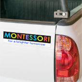 より明るい明日のバンパーステッカーのためのMontessori バンパーステッカー (トラック上)