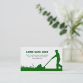 より暗い緑色の芝生の心配の名刺 名刺 (スタンド正面)