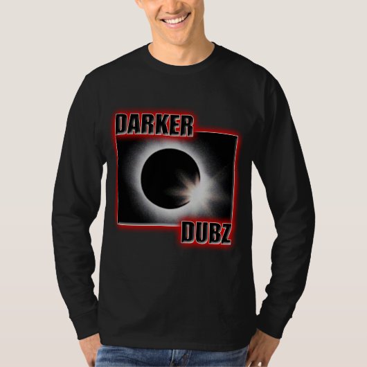 より暗いDUBZ赤いDubstepのダビング Tシャツ (正面)