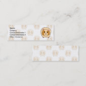 より淡い色のなモルモットのパターンのモルモット。 スキニー名刺 (正面/裏面)