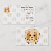 より淡い色のなモルモットのパターンのモルモット。 名刺 (正面/裏面)