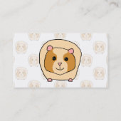 より淡い色のなモルモットのパターンのモルモット。 名刺 (裏面)