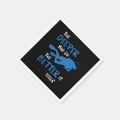 より深く行くスキューバダイビングスポーツギフト スタンダードカクテルナプキン (角)