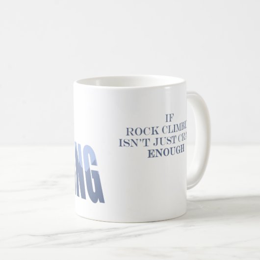 より滑り易いただ上る石のような氷の登山、 コーヒーマグカップ (正面右)