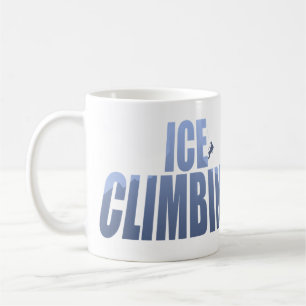 より滑り易いただ上る石のような氷の登山、 コーヒーマグカップ