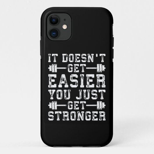 より簡単に得ることはなく、あなただけの強さを得る – ジム Case-Mate iPhoneケース (裏面)