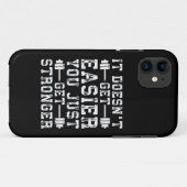 より簡単に得ることはなく、あなただけの強さを得る – ジム Case-Mate iPhoneケース (裏面(横))