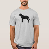 より素晴らしいスイス山犬のシルエット Tシャツ (正面)
