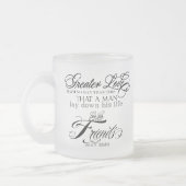 より素晴らしい愛カスタムのマグ フロストグラスマグカップ (左)