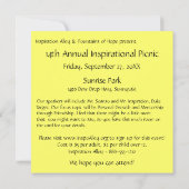 より素晴らしい最初の会議の招待状はなります 招待状 (裏面)