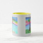 より素晴らしい海岸の感動的なマグ マグカップ (中央)