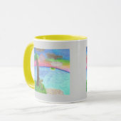 より素晴らしい海岸の感動的なマグ マグカップ (正面左)