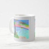 より素晴らしい海岸の感動的なマグ マグカップ (正面左)