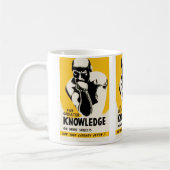 より素晴らしい知識のため コーヒーマグカップ (左)