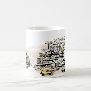 より素晴らしい郊外のストリップ コーヒーマグカップ