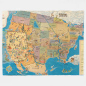 "より素晴らしい! "ロサンゼルスおよび米国 フリースブランケット (正面(横))