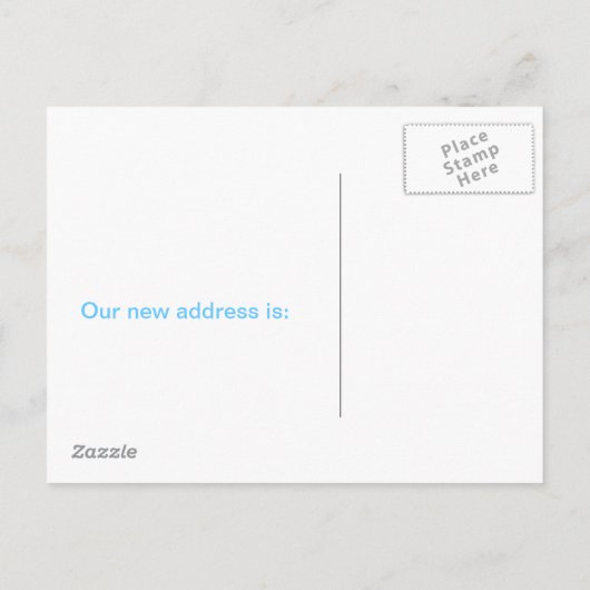 より緑の牧草地への移動 案内ポストカード (裏面)