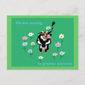 より緑の牧草地への移動 案内ポストカード (正面)