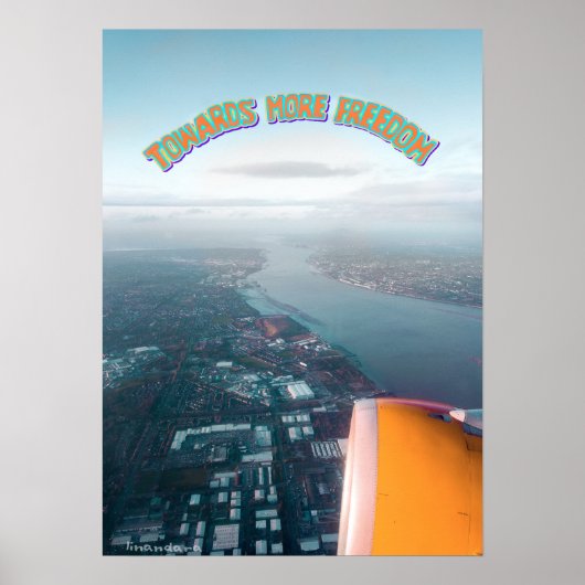 より自由に向かって飛んでいる ポスター (正面)