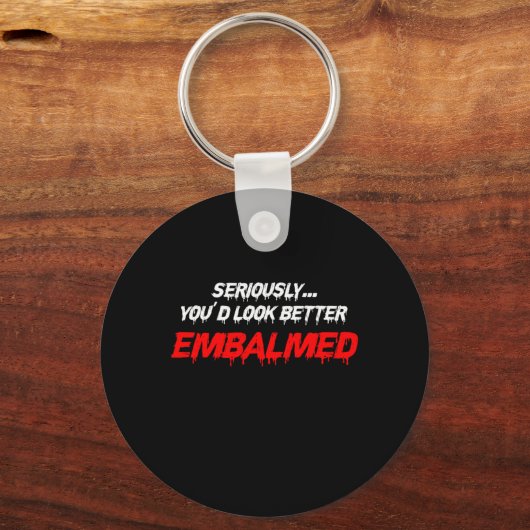 より良いエンバルメドメーマー死の贈り物に見える キーホルダー (正面)