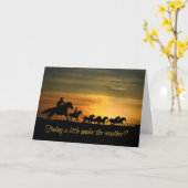 より良いカウボー感じイ乗りカード カード (黄色い花)