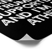 より良いキリスト教トランプ支持者アンチ-45ミーム ポスター (角)