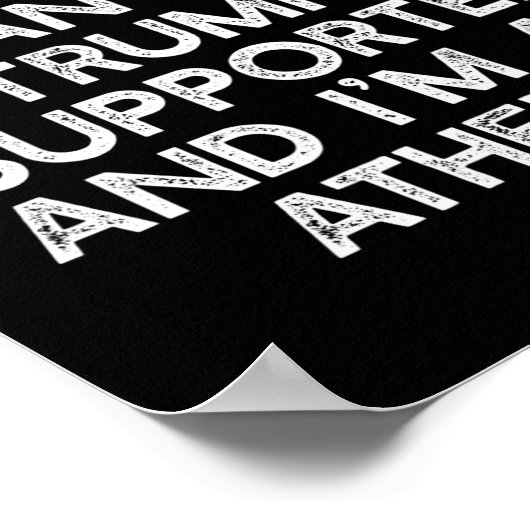 より良いキリスト教トランプ支持者アンチ-45ミーム ポスター (角)