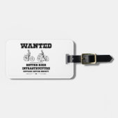 より良いバイクインフラストラクチャを求めている ラゲッジタグ (正面横)