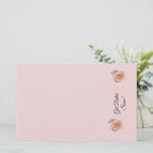 より良いバラピンク文房具 便箋 (スタンド正面)