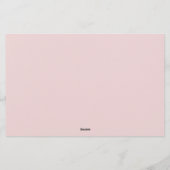 より良いバラピンク文房具 便箋 (裏面)