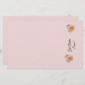 より良いバラピンク文房具 便箋 (正面/裏面)